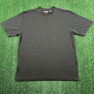 Vintage Faded Black Blank T-Shirt Men's Large 85/15 USA Made Essential 90s